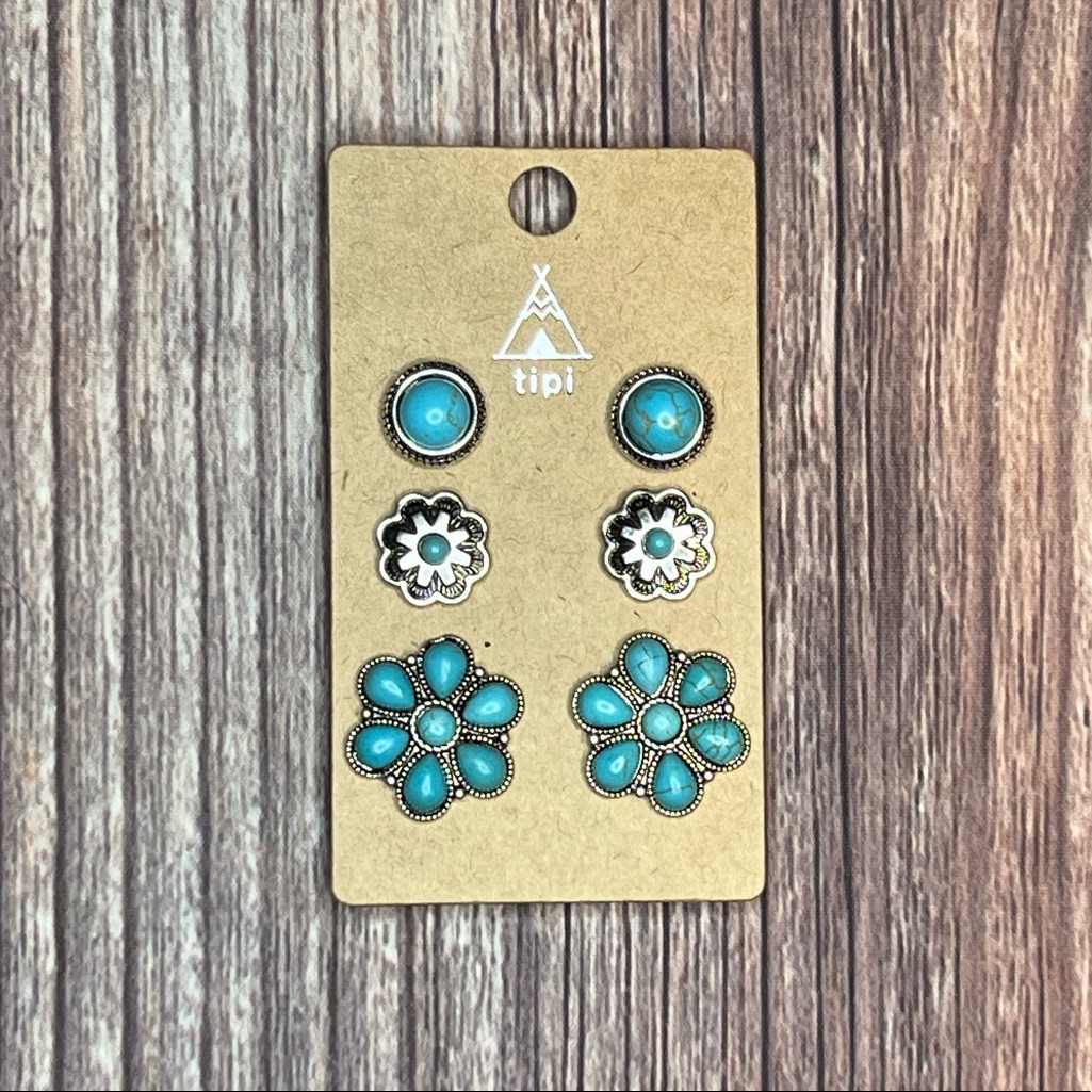 Three Piece Earring Set